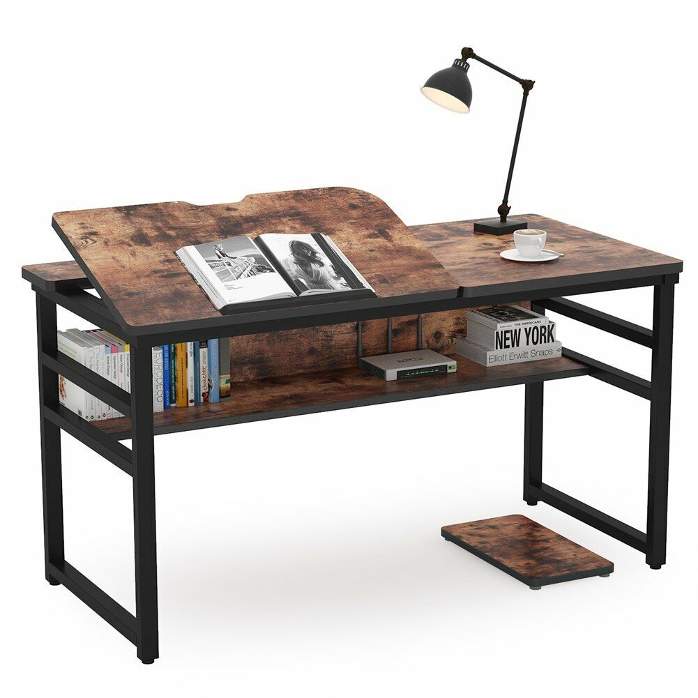 LITTLE TREE Drawing Table w/ Adjustable Tiltable Stand Table Board